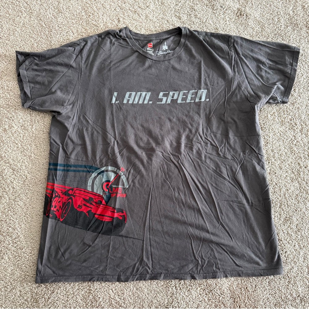 Disney Parks | Lightning McQueen Cars I Am Speed Short Sleeve Unisex Shirt